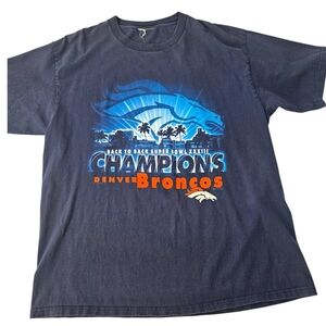 Vintage 1999 Denver Broncos Super Bowl Champions Tee Shirt Mens XXL Football NFL